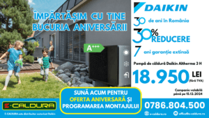 pompa de caldura daikin promotie pret aniversar reducere