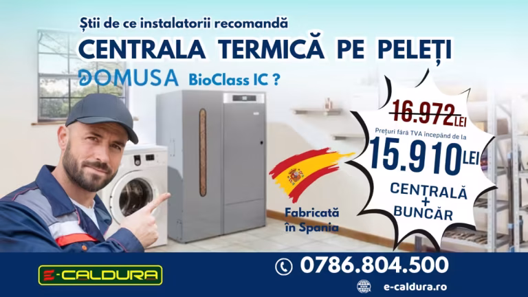 centrala termica peleti domusa bioclass ic promotie e-caldura