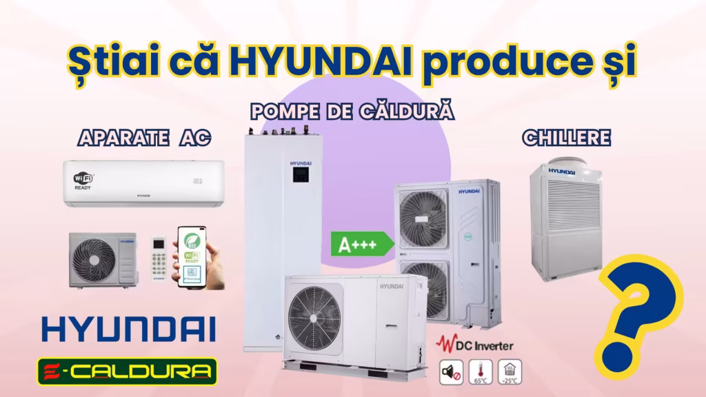 pompa de caldura pompe hyundai inverter aer-apa