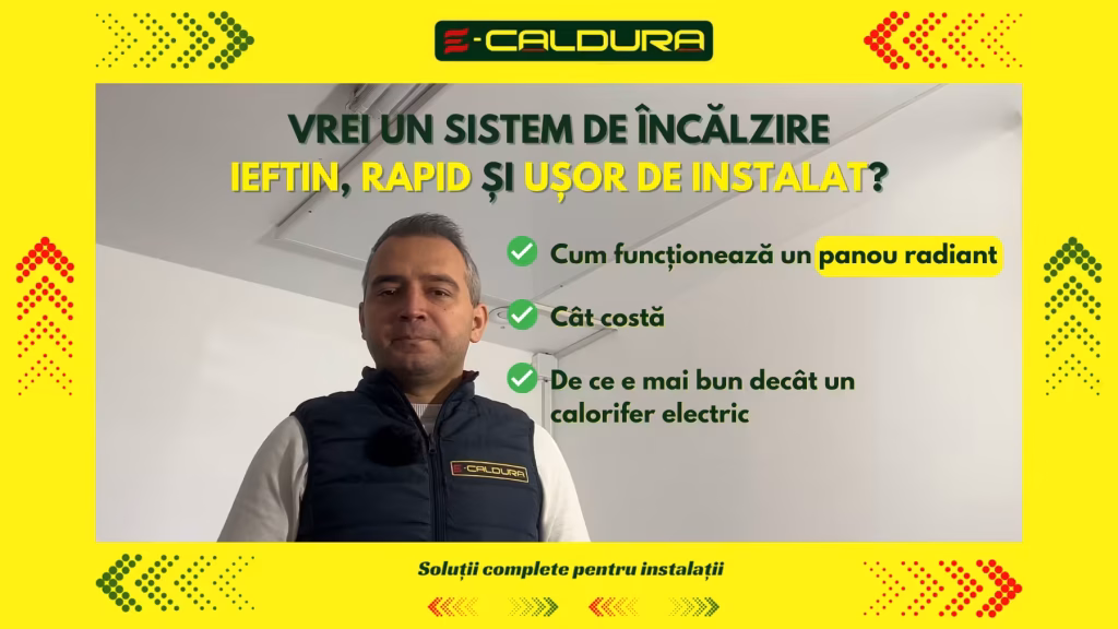 electric panou radiant sistem incalzire electrica e-caldura pret