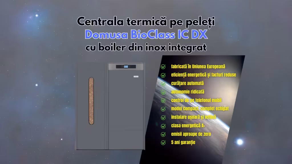 centrala termica domusa bioclass ic dx boiler integrat incorporat peleti