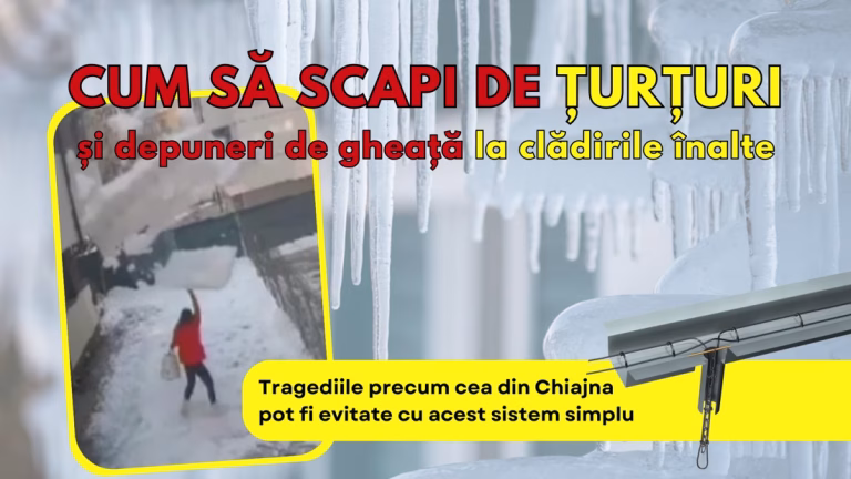 cum scapi de turturi gheata acoperis zapada cazuta degivrare cablu incalzitor e-caldura