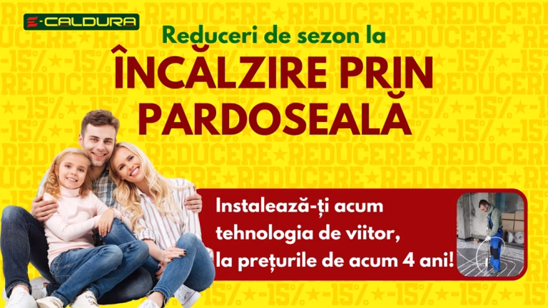 reducere incalzire prin pardoseala cu agent termic e-caldura instalatii ploiesti prahova muntenia