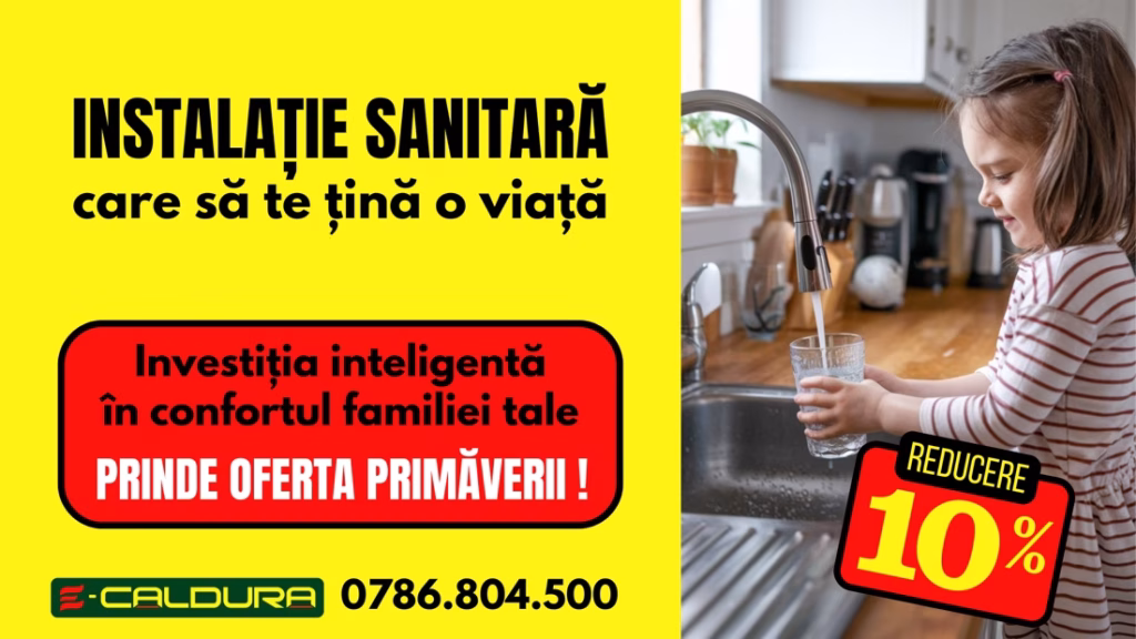 promotie instalatie sanitara e-caldura instalatii sanitare pex 2025