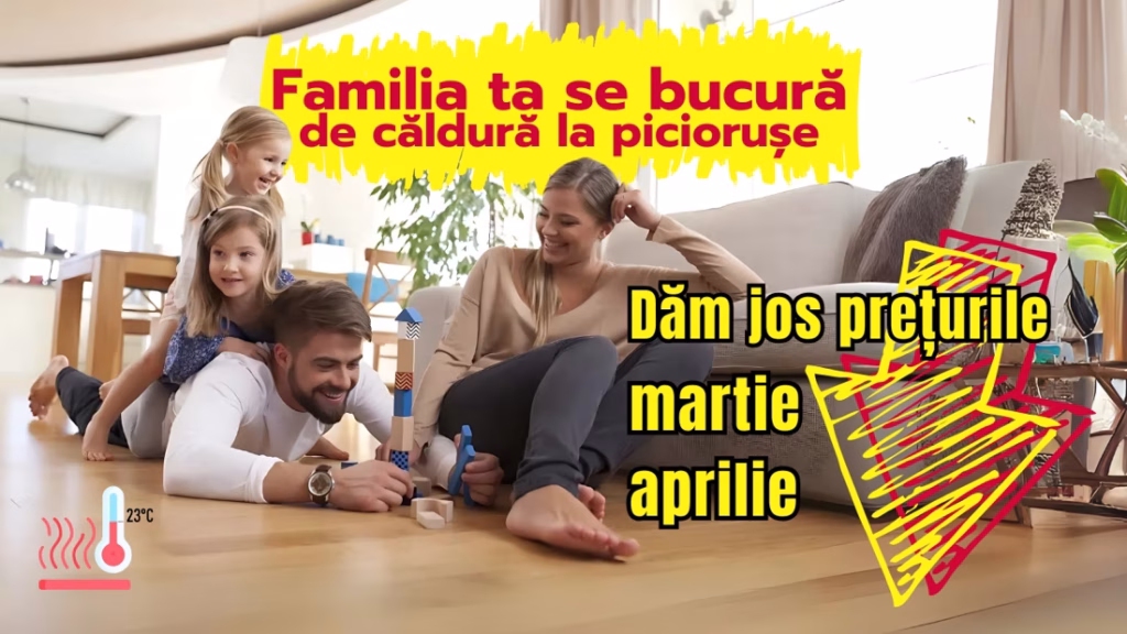 promotii e-caldura instalatii reducere incalzire prin pardoseala instalatie sanitara termostat poer cadou gratuit