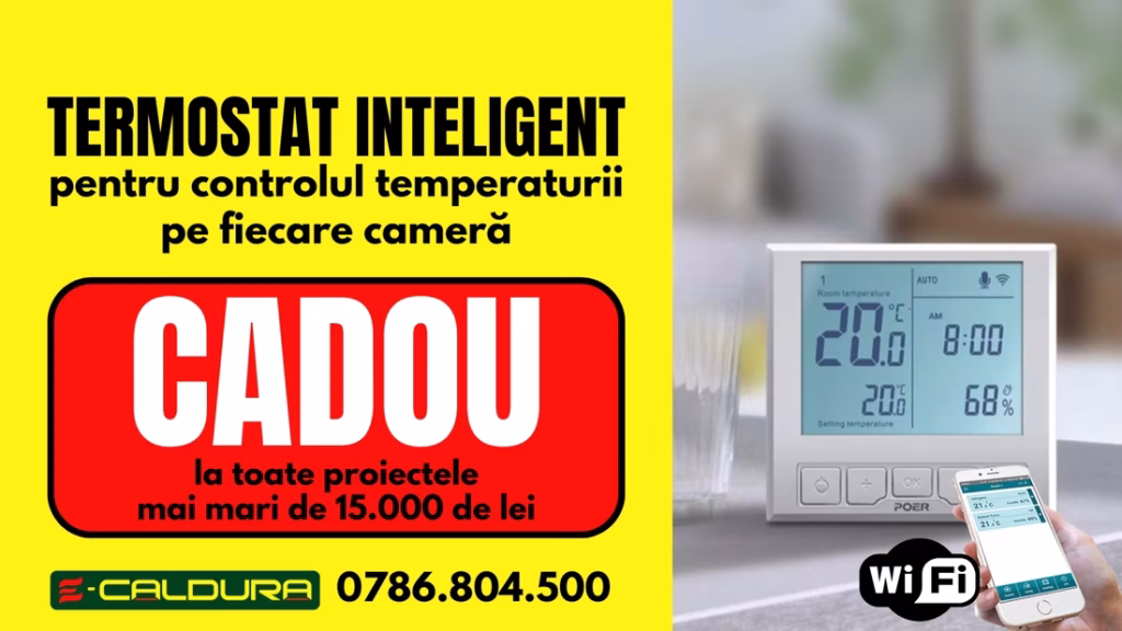 termostat inteligent poer wifi cadou e-caldura promotie
