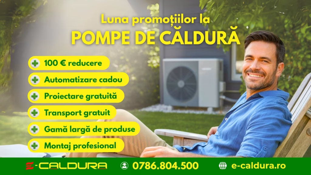 promotie pompa de caldura pompe incalzire racire instalatii e-caldura ploiesti prahova ilfov bucuresti