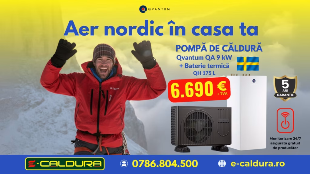 promotie e-caldura pompa de caldura qvantum qa suedia