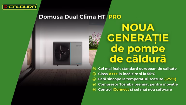 pompa de caldura monobloc aer apa domusa teknik dual clima ht pro pret beneficii preturi e-caldura